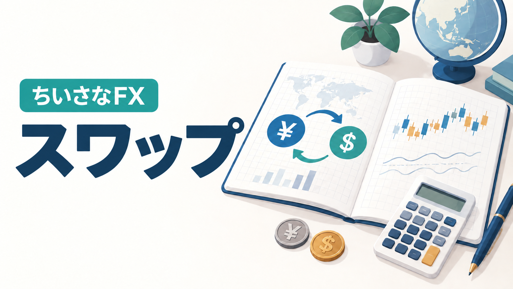 FXのスワップポイントを解説する記事のサムネイル